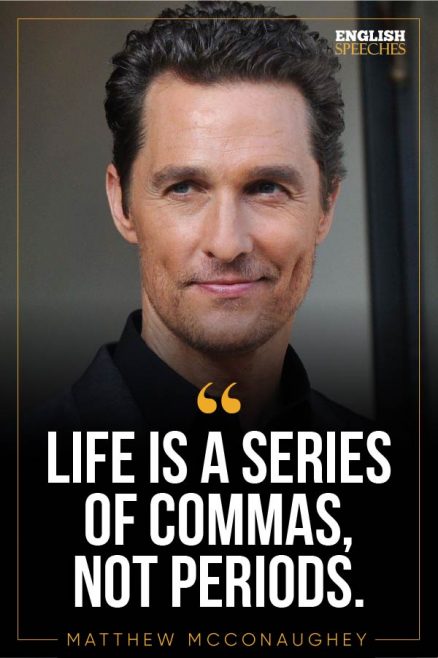 Matthew McConaughey: White House Speech - English Speeches