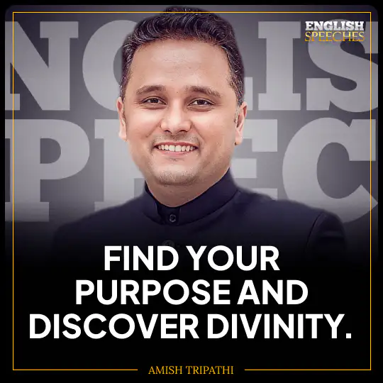 Amish Tripathi: Find your purpose and discover divinity.